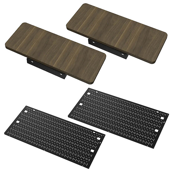 Bureau gamer Corsair Extensions de bureau et kit de panneaux perforés latéraux - Hévea - Autre vue