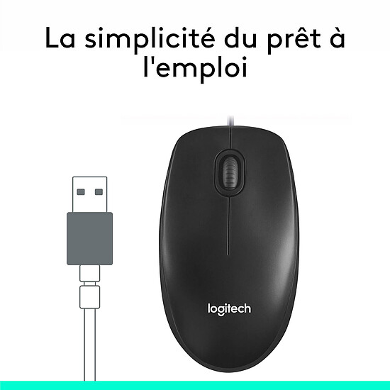 Souris PC Logitech Mouse M100 - Autre vue