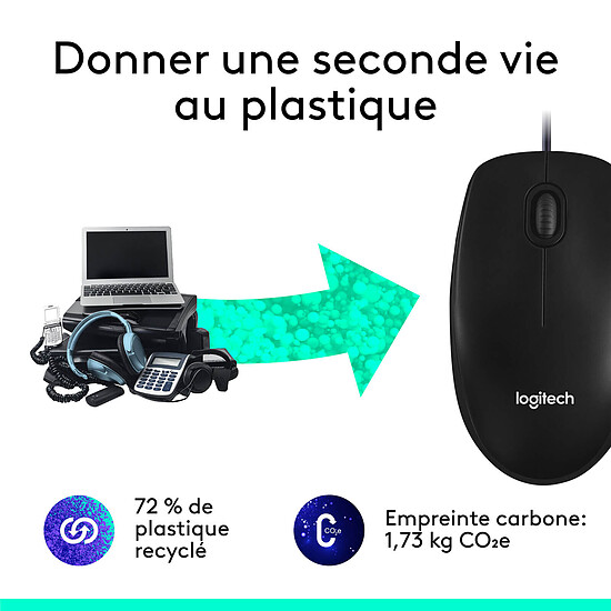 Souris PC Logitech Mouse M100 - Autre vue