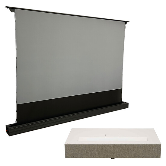 Vidéoprojecteur LG HU915QE + Oray ALR Série 2 Motorisé ascendant 100"