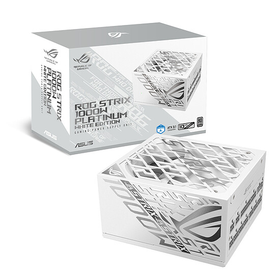 Alimentation PC Asus ROG Strix 1000P - Blanc - Autre vue