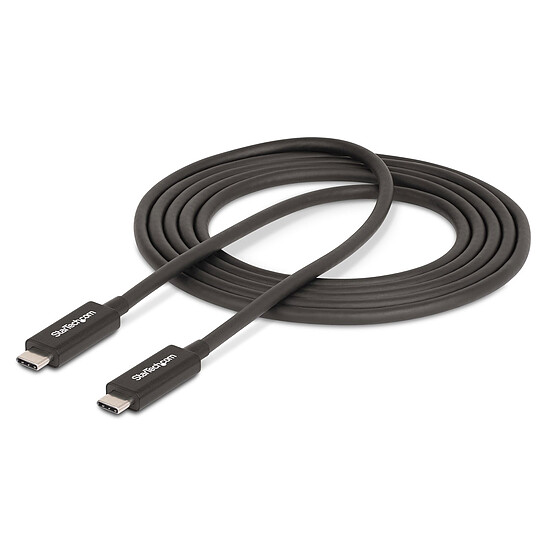 Câble USB StarTech.com Câble Thunderbolt 4 (40 Gb/s) USB-C - M/M - Noir - 0.5 m  - Autre vue