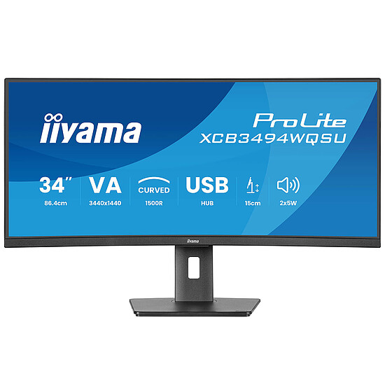 Écran PC Iiyama ProLite XCB3494WQSU-B1 - Autre vue