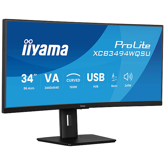 Écran PC Iiyama ProLite XCB3494WQSU-B1 - Autre vue