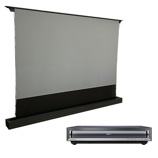 Vidéoprojecteur Hisense PX3-PRO + Oray ALR Série 2 Motorisé ascendant 100" - Autre vue