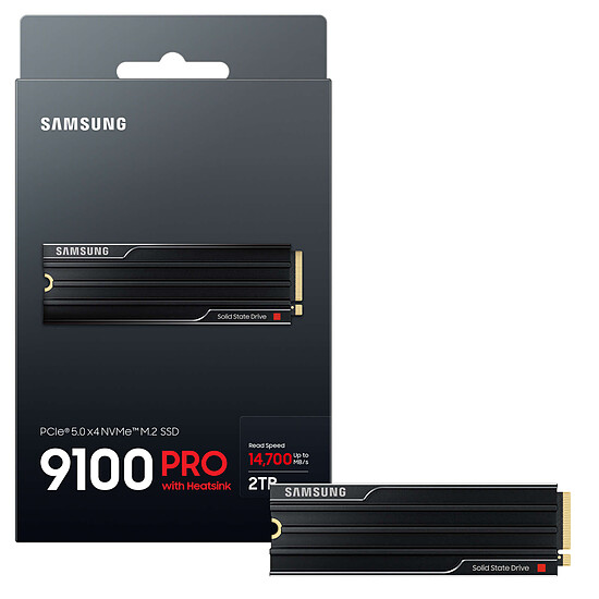 Disque SSD Samsung 9100 PRO avec dissipateur - 2 To - Autre vue
