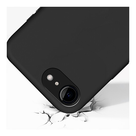 Coque et housse Akashi Coque de protection en silicone noir- Apple iPhone 16e / 17e - Autre vue