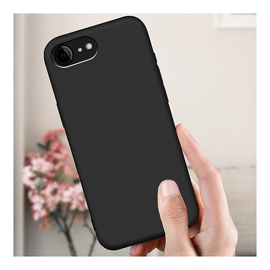 Coque et housse Akashi Coque de protection en silicone noir- Apple iPhone 16e / 17e - Autre vue