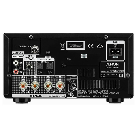 Mini-chaine Denon RCD-M41DAB Argent - Autre vue