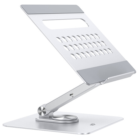Station d'accueil PC portable INOVU Support rotatif 360° avec Hub USB-C 6-en-1 - Autre vue