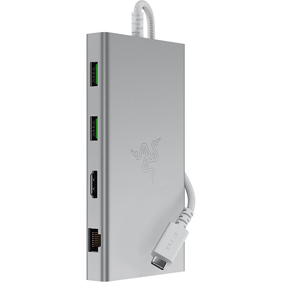 Station d'accueil PC portable Razer USB-C Dock - Blanc - Autre vue