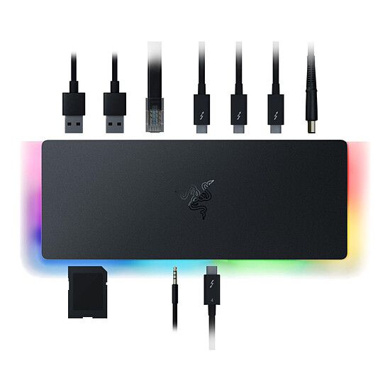 Station d'accueil PC portable Razer Thunderbolt 4 Dock Chroma - Noir - Autre vue