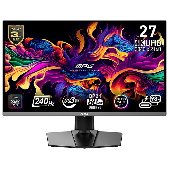 Écran PC MSI MPG 272URX QD-OLED - Autre vue