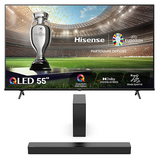 TV Hisense 55E7NQ + HS2100