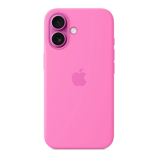 Coque et housse Apple Coque en silicone avec MagSafe pour iPhone 16 - Pivoine