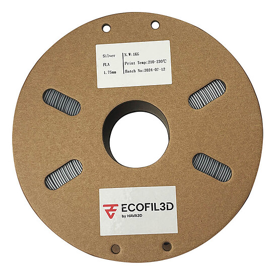Filament 3D ECOFIL3D PLA Eco 1.75 mm - Argent