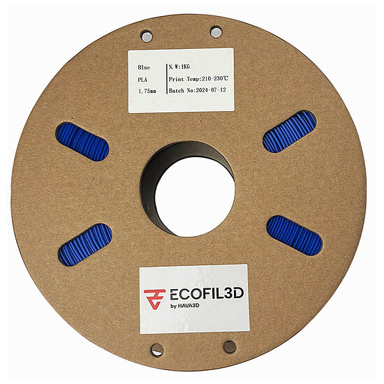 Filament 3D ECOFIL3D PLA Eco 1.75 mm - Bleu