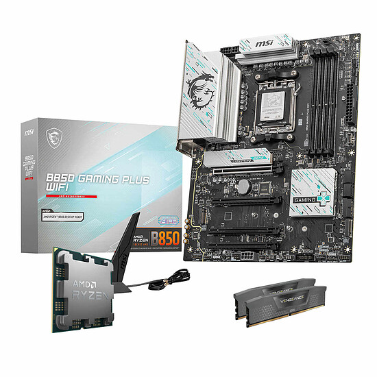 Kit upgrade PC AMD Ryzen 7 9800X3D + MSI B850 + 32 Go