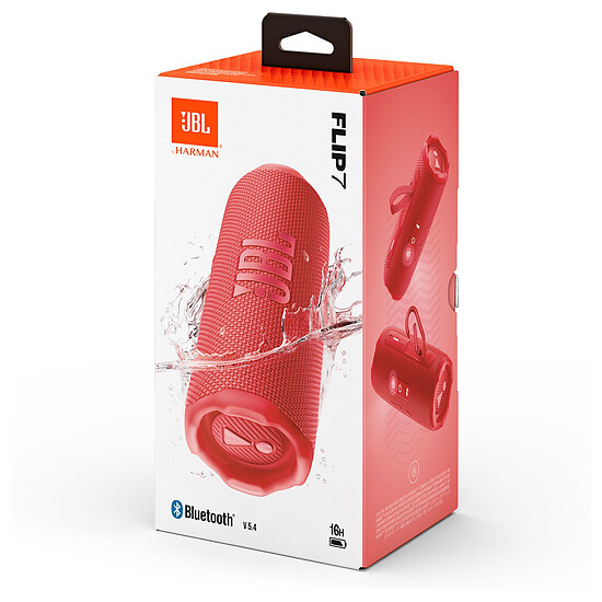 Enceinte sans fil JBL Flip 7 Rouge - Enceinte portable  - Autre vue