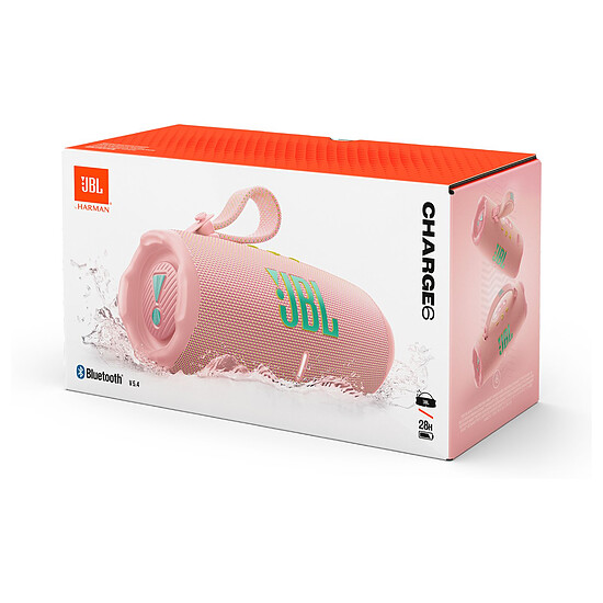 Enceinte sans fil JBL Charge 6 Rose - Enceinte portable - Autre vue