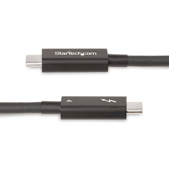 Câble USB StarTech.com Câble USB-C Thunderbolt 4 (40 Gb/s) M/M - Noir - 1 m - Autre vue
