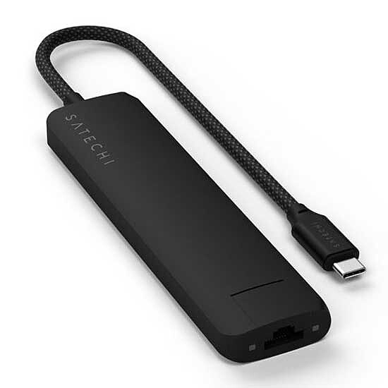Hub USB SATECHI Multiports USB-C Slim 7-en-1 - Noir - Autre vue