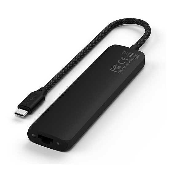 Hub USB SATECHI Multiports USB-C Slim 7-en-1 - Noir - Autre vue