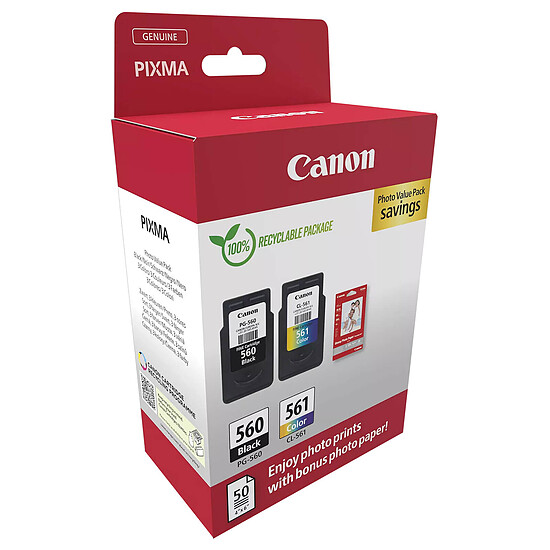 Cartouche d'encre Canon PG-560 + CL-561 - Multipack - Autre vue