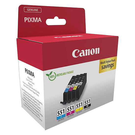 Cartouche d'encre Canon CLI-551 - Multipack - Autre vue