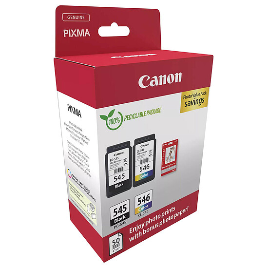 Cartouche d'encre Canon PG-545 + CL-546 - Multipack - Autre vue