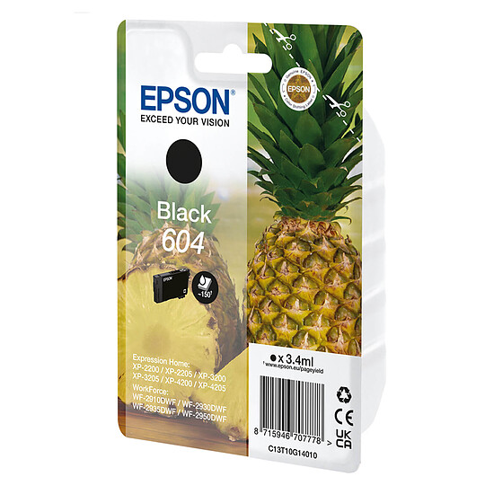 Cartouche d'encre Epson Ananas 604 - Noir - Autre vue