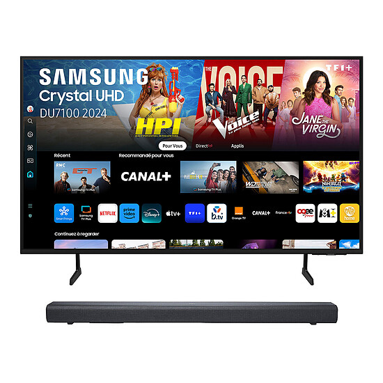 TV Samsung LED TU55DU7100K + JBL Bar SB510