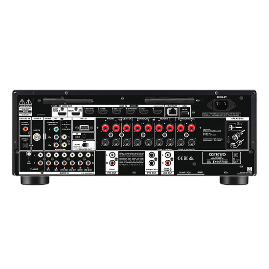 Ensemble Home-Cinéma Onkyo TX-NR7100B Noir + Focal Dôme Flax Pack 5.1 Noir - Autre vue
