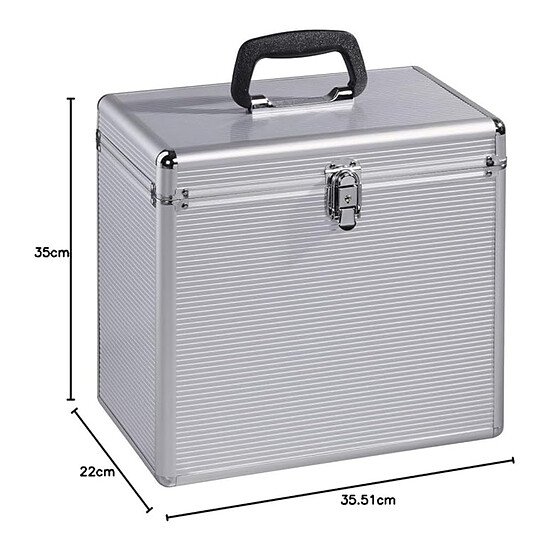 Rangement Hama Mallette LP 50, couleur alu/argent - Autre vue