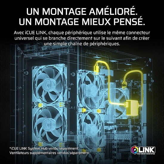 Watercooling AIO Corsair iCUE Link Titan 240 RX RGB - Noir - Autre vue