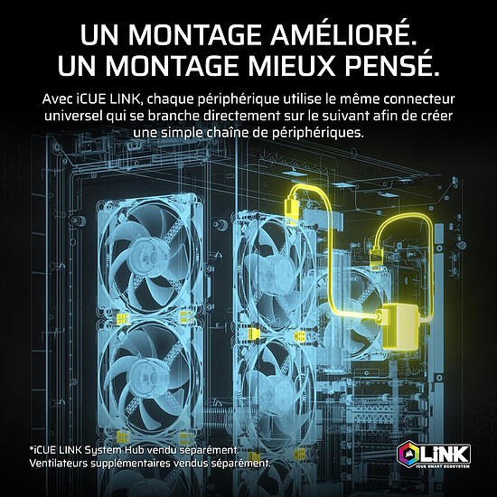 Watercooling AIO Corsair iCUE Link Titan 360 RX RGB - Noir - Autre vue