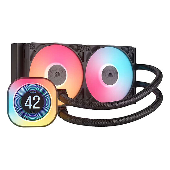 Watercooling AIO Corsair iCUE Link Titan 240 RX LCD - Noir - Autre vue