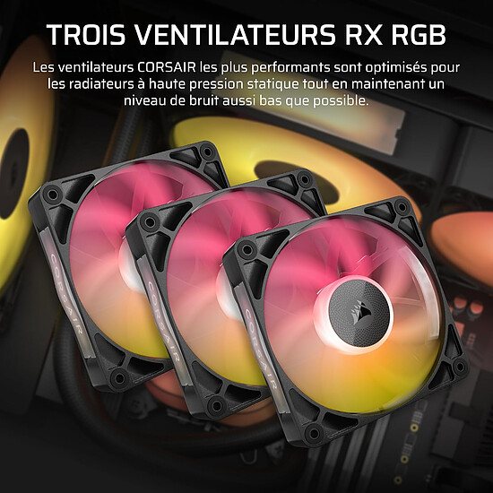 Watercooling AIO Corsair iCUE Link Titan 360 RX LCD - Noir - Autre vue