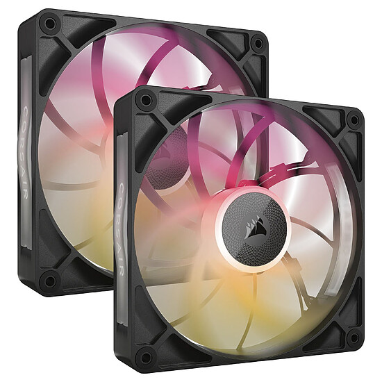 Ventilateur Boîtier Corsair iCUE LINK RX140 MAX RGB Dual Pack - Noir + iCUE LINK System Hub - Autre vue