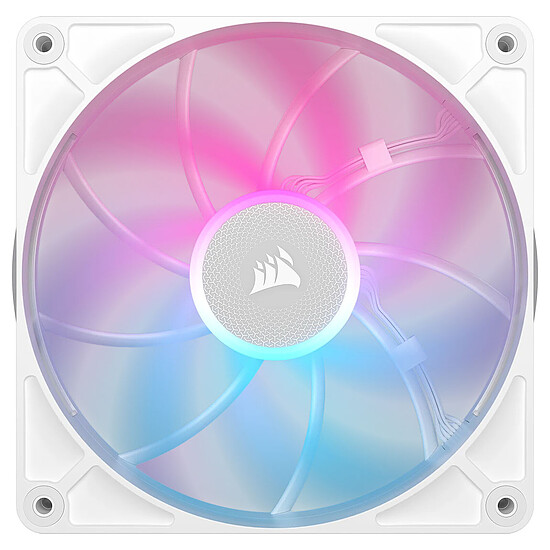 Ventilateur Boîtier Corsair iCUE LINK RX140 MAX RGB Dual Pack - Blanc + iCUE LINK System Hub - Autre vue