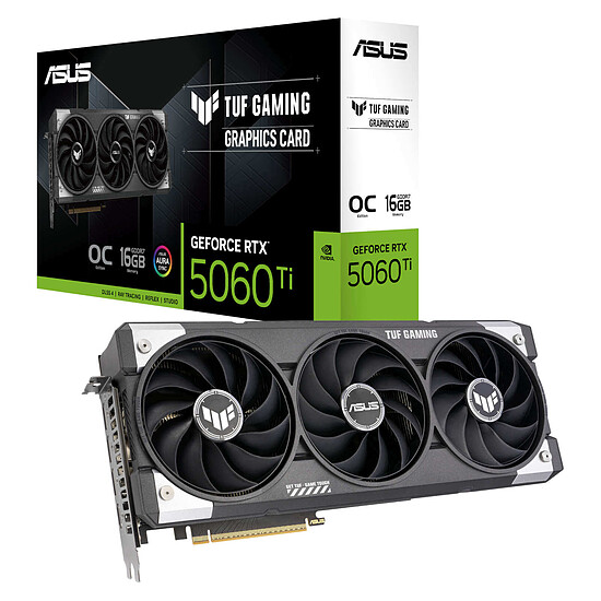 Carte graphique Asus TUF GeForce RTX 5060 Ti 16GB GDDR7 OC Edition - Autre vue