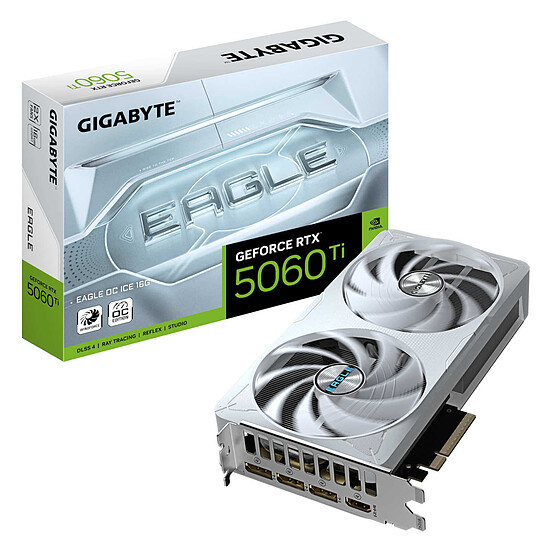 Carte graphique Gigabyte GeForce RTX 5060 Ti EAGLE OC ICE 16G