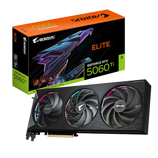 Carte graphique Gigabyte AORUS GeForce RTX 5060 Ti ELITE 16G
