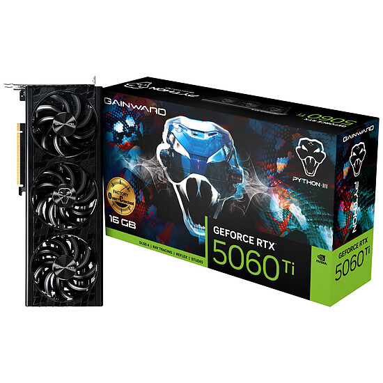 Carte graphique Gainward GeForce RTX 5060 Ti Python III OC 16G