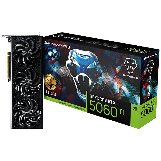 Carte graphique Gainward GeForce RTX 5060 Ti Python III OC 8G