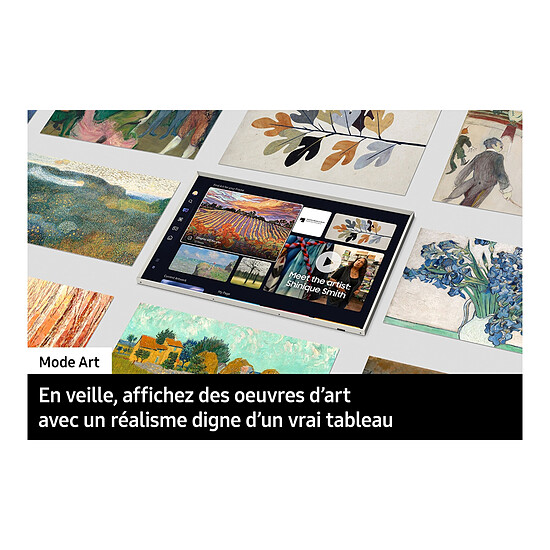 TV Samsung The Frame TQ55LS03FA - TV QLED 4K UHD HDR - 138 cm - Autre vue