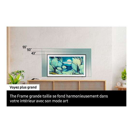 TV Samsung The Frame TQ65LS03FA - TV QLED 4K UHD HDR - 163 cm - Autre vue