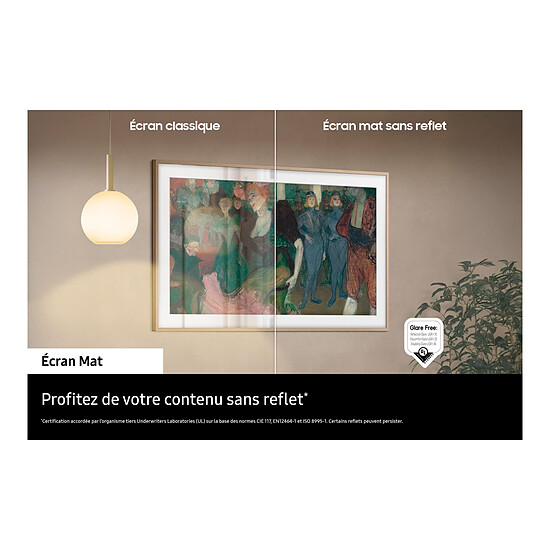 TV Samsung The Frame TQ65LS03FA - TV QLED 4K UHD HDR - 163 cm - Autre vue
