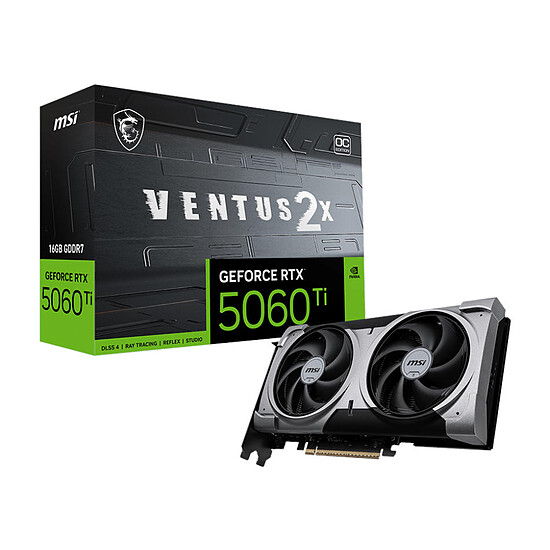 Carte graphique MSI GeForce RTX 5060 Ti 16G VENTUS 2X OC PLUS - Autre vue