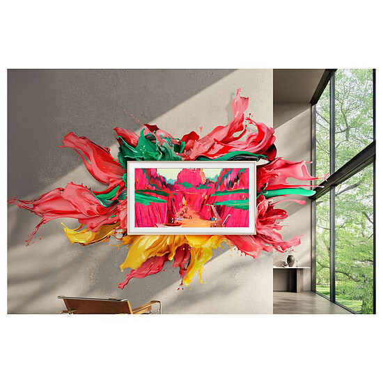 TV Samsung Neo QLED The Frame Pro TQ75LS03FW - TV QLED 4K UHD HDR - 189 cm - Autre vue